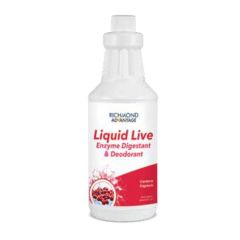 Liquid Live Enzyme Cleaner, For Drains & Grease Traps (12 Bottles)