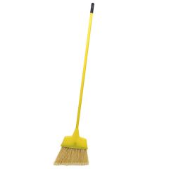 Lg Angled Broom, Plastic, 55", Yellow (Each)