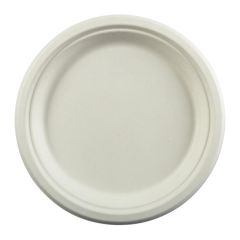 Molded Fiber Plates, 9" Round Plate, Heavy Compostable, (500 Plates)