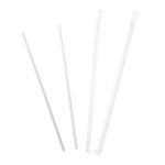 Jumbo Straw 10.25" Paper Wrapped, Clear, 12 Packs of 500 (6,000 Straws)

