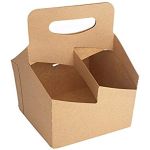 Drink Carrier, Kraft Pop-Up, Holds up to Four 24 oz. Cups, Southern Champion Brand (250 Cup Holders)
