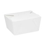 #1 White Folded Take Out Box, 30 fl oz. (450 Boxes)