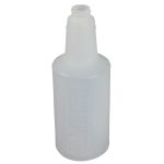 32oz. Plastic Bottle with  Graduations, Natural, Impact Brand (Each)