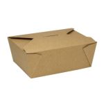 #8 Kraft Folded Take Out Box, 48 fl oz. (300 Boxes)