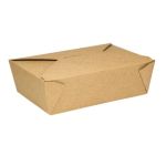 #3 Kraft Folded Take Out Box, 76 fl oz. (200 Boxes)