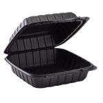 Lg Mineral Filled, 1 Compartment, 8" x 8", Hinged Lid Containers (200 Per Case)