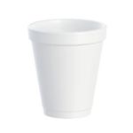 Foam Cup, 6 oz. Insulated Foam, White, Dart 6J6, (1,000 Cups)
