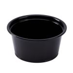 2 oz. Black Portion Container (2,500 Cups)