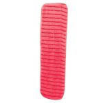 Microfiber Flat Wet Mops, 18",  Red (Each)