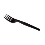 Fork, Bulk, Black, Med-Heavy Weight Polystyrene (1,000 Forks)