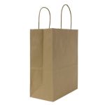 Paper Shopping Bag, Sm, Kraft, Twisted Handles (250 Bags)