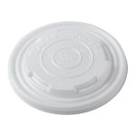 PLA Lids for 12-32oz. Hot Food Containers, Compostable