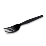 Fork, Bulk Black Mid Heavy PS, Length: 15.5cm (1,000 Forks)
