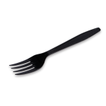 Fork, Bulk Black Heavy PS, Length: 17.9cm (1,000 Forks)
