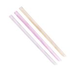 Giant Straw 9" Un-Wrapped, Boba, Mixed Striped Colors (1,600 Straws)