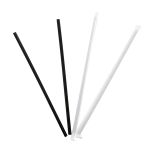 Giant Straw 10.25" Paper Wrapped, Black, 4 Packs of 300 (1,200 Per Case)