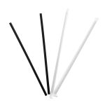 Giant Straw 10.25" Paper Wrapped, Black, 4 Packs of 300 (1,200 Straws)
