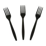 Fork, Bulk, Black, Heavy PS, Length: 17.9cm (1,000 Forks)