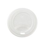 Hot Cup Lid, White Sipper Dome Lid, Fits 8 oz Hot Cups (1,000 Lids)