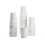 Hot Paper Cup, 8 oz. Single Wall (1,000 Cups)