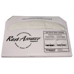 Toilet Seat Cover, 1/2 Fold, 25RA-A, Rest Assured, 250 EA/10 PK
