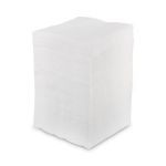 Lunch Napkin, 12" x 12", White 1 Ply, 1/4 Fold, (6,000 Napkins)