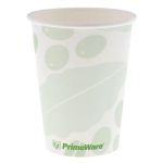 PLA Lined Hot Cups, 8 oz. Compostable (1,000 Cups) 