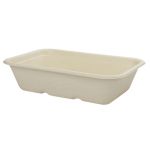Molded Fiber, 16 oz. Rectangular Natural Bagasse Bowls (500 Bowls)