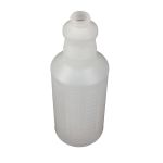 32oz. Plastic Bottle with Graduations and Hand Grip, Natural (Each)