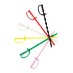 3.25" Assorted Plastic Sword Picks (10,000 Picks)