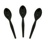 Teaspoon, Bulk Black Mid Heavy PS, Length: 14.3cm (1,000 Spoons)
