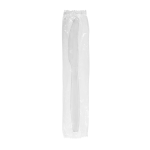 Knife, Wrapped, White, Extra Heavy Weight Polypropylene, "Unbreakable" (1,000 Knives)